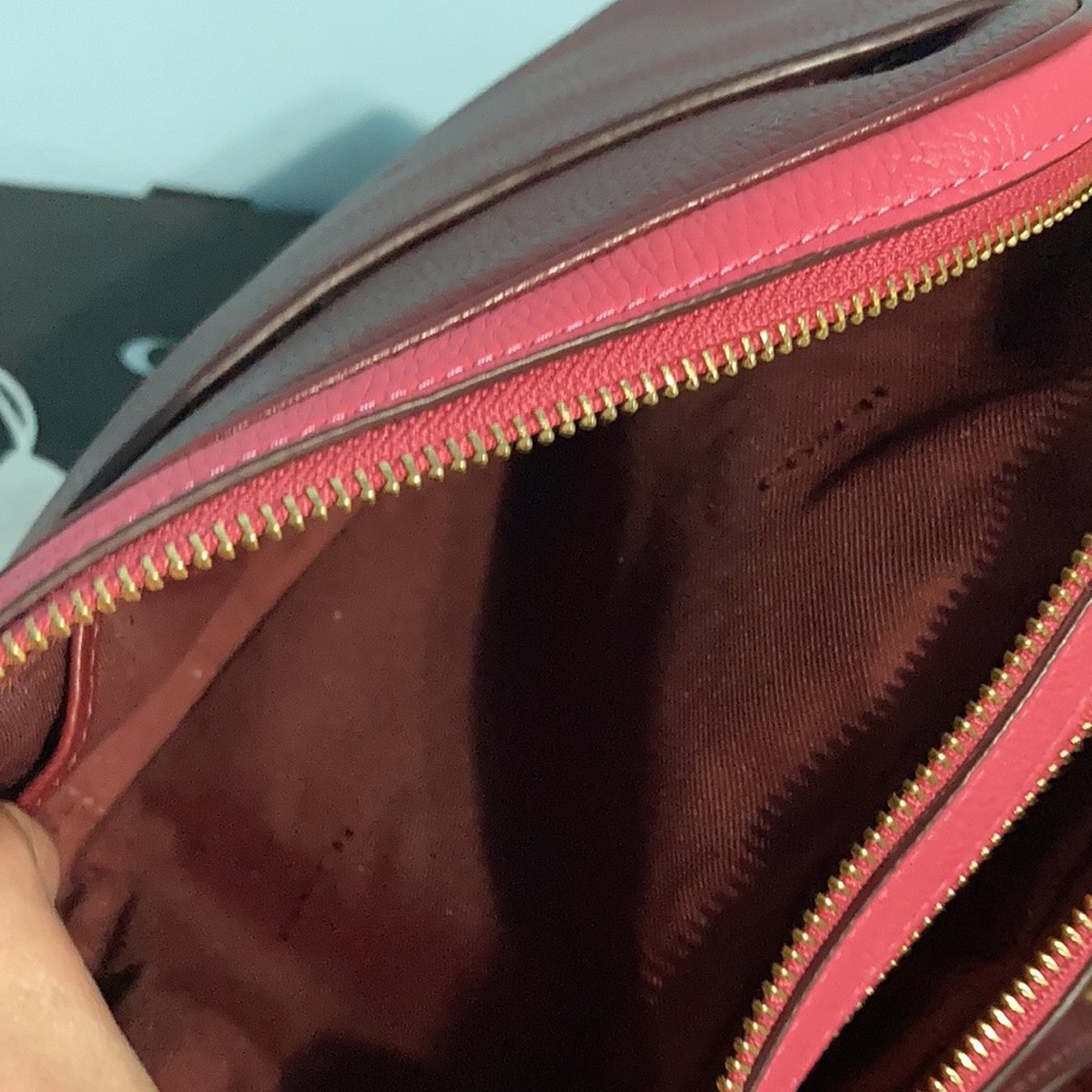 Coach Cassie color block pebble leather Camera baga - Picture 11 of 14
